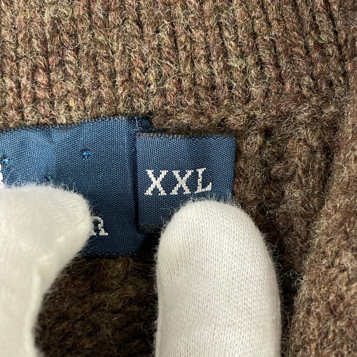 Polo by Ralph lauren / ユーロラルフ ラムウールショールカラーニット SIZE:XXL