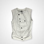 DIESEL ディーゼル / 00sギミックデザインベスト イーグルプリント Y2K  SIZE:S
