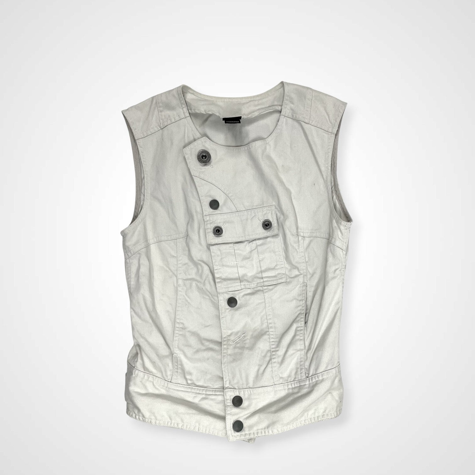 DIESEL ディーゼル / 00sギミックデザインベスト イーグルプリント Y2K  SIZE:S