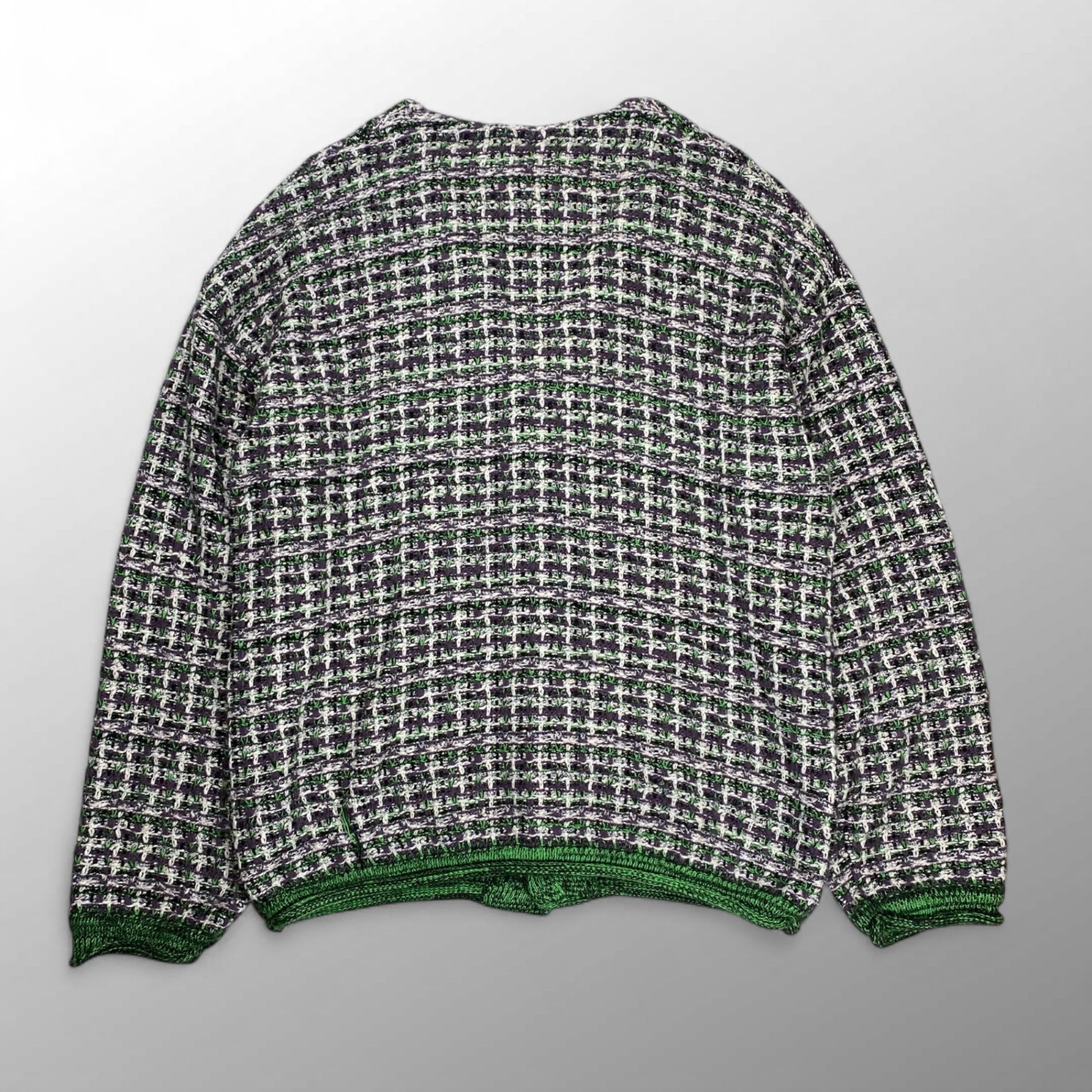 MAISON SPECIAL メゾンスぺシャル / TWEEDYプライムオーバーVネックニットカーディガン ツイード SIZE:01