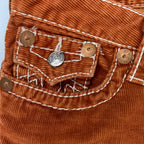 TRUE RELIGION トゥルーレリジョン / JOEY BIG T コーデュロイフレア ブラウン SIZE：W26