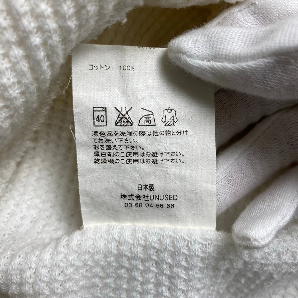 UNUSED アンユーズド / ワッフル タンクトップ ホワイト SIZE：1