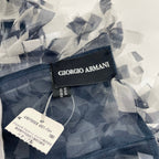 GIORGIO ARMANI / シルクフリンジショール 参考定価：120,000程度 タグ付