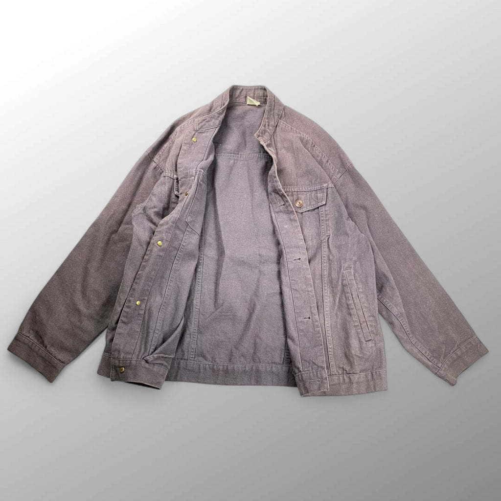 fig london フィグロンドン / カラーレスデニムジャケット コットン×ヘンプ 墨色 SIZE:FREE