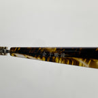 金子眼鏡 「PREMIUM」ライン / サーモント シルバーコンビ ブラウンイエロー 度なしクリアレンズ  参考定価：82,000+tax