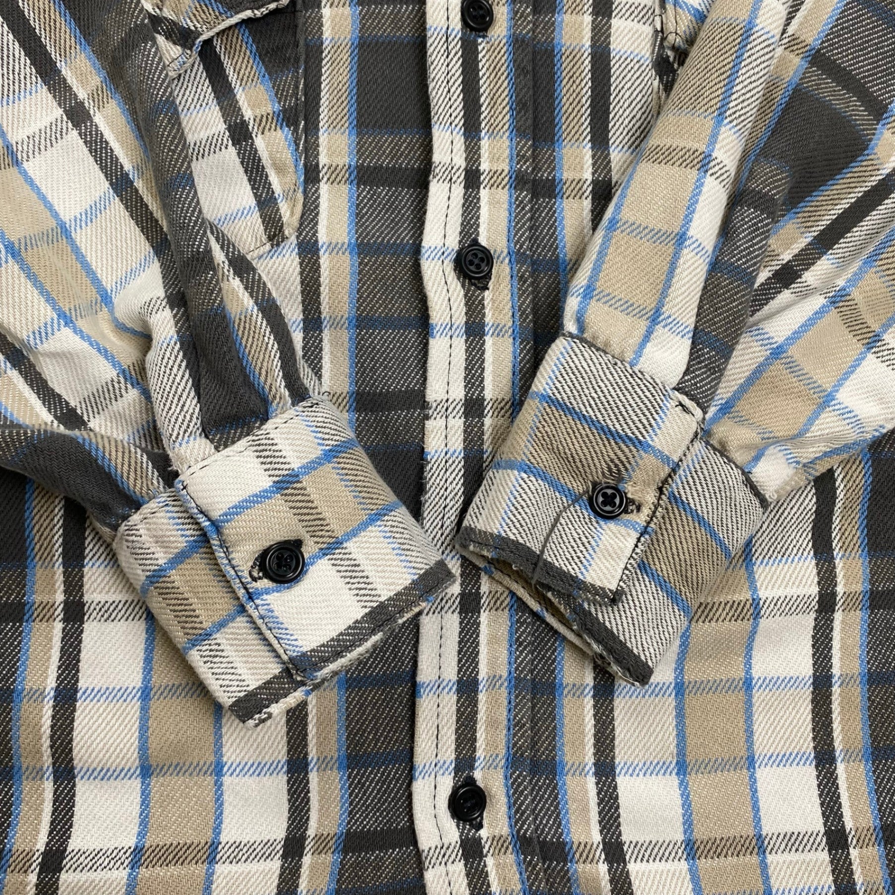 6-70s VINTAGE ヴィンテージ / フランネルネルシャツ 好配色 USA製 SIZE:S程度