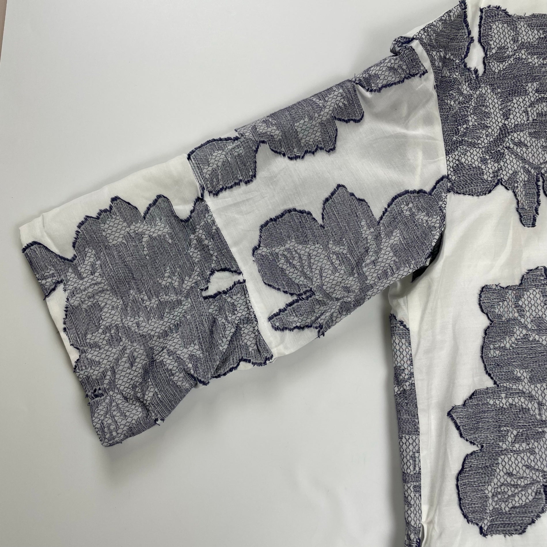 UNITED ARROWS ユナイテッドアローズ / ヘンリーネック ジャガードシャツワンピース 参考定価：18,000程度 SIZE:36