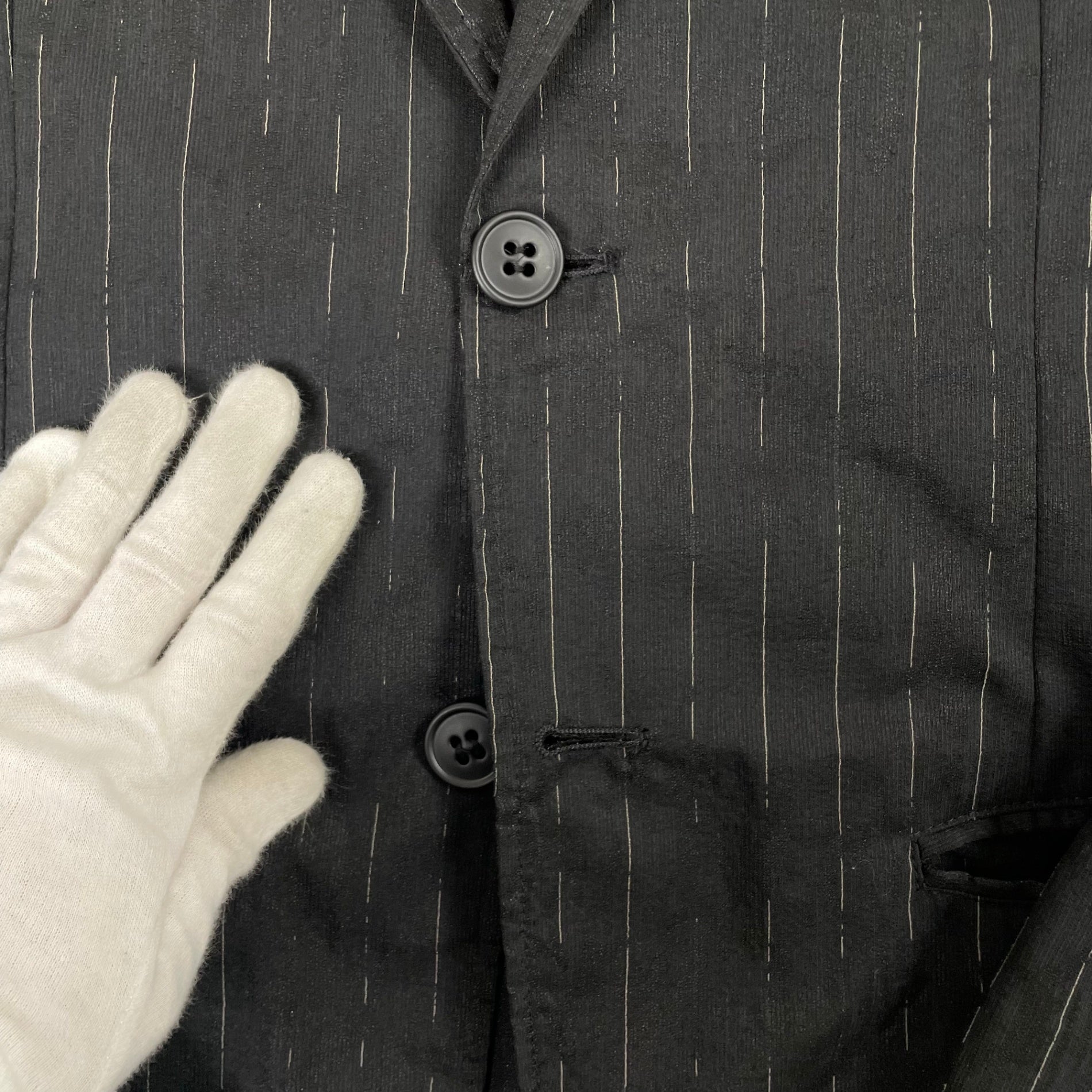 EMPORIO ARMANI エンポリオ アルマーニ / JOHNNY LINE コットンウールMIXアンコンジャケット 参考定価：80,000程度 SIZE:48