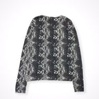 CLASS roberto cavalli / パイソン柄ウールニット  参考定価：60,000程度 SIZE:44