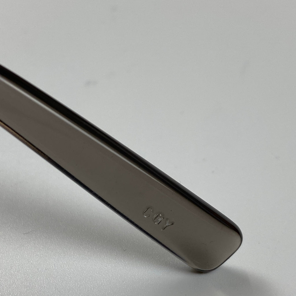 【美品】 金子眼鏡 × 泰八郎謹製 職人シリーズ / PREMIER VII 伊達メガネ クリアグレーフレーム 度なしクリアレンズ 参考定価：58,000+tax