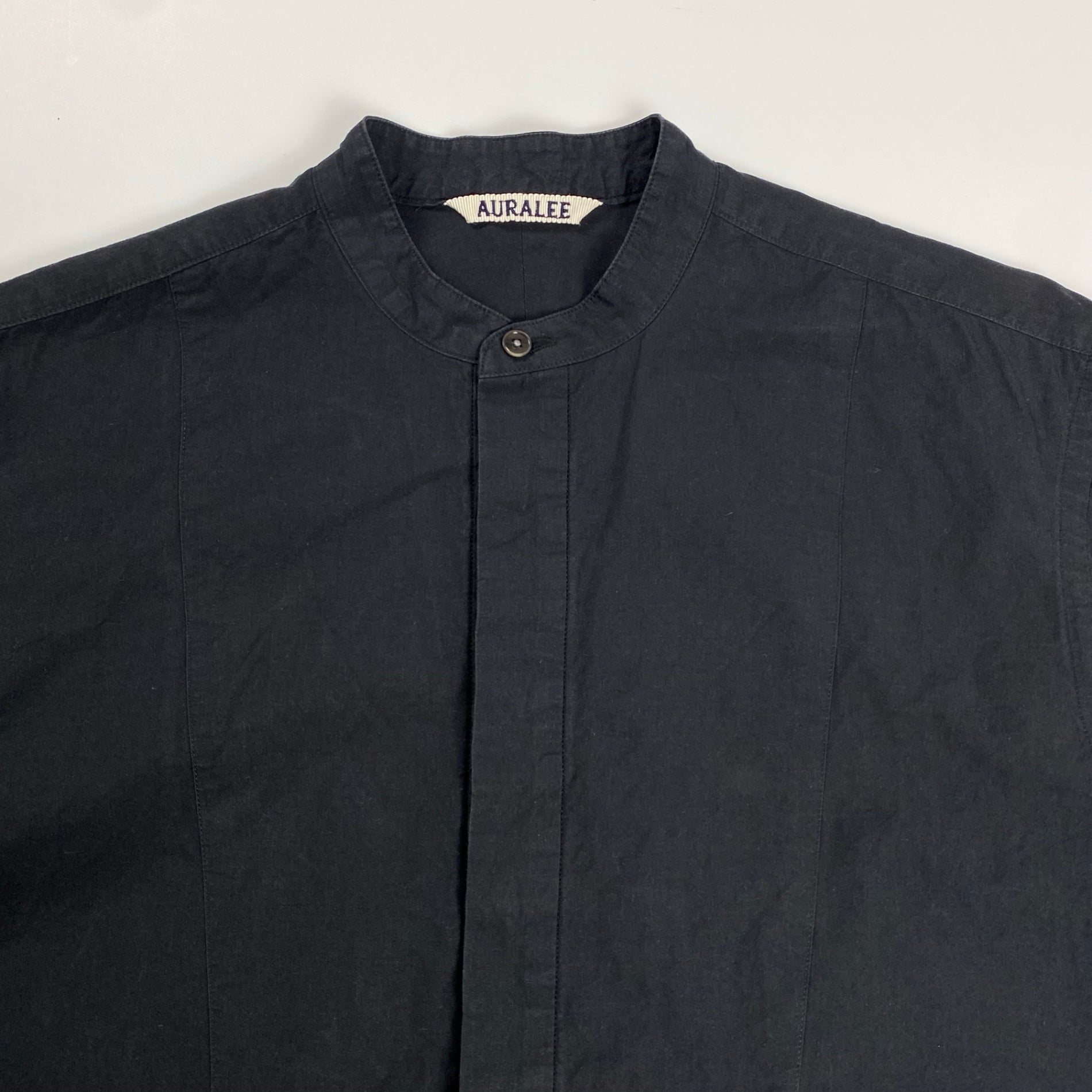 AURALEE オーラリー / WASHED FINX TWILL HALF SLEEVED P/O SHIRTS プルオーバーシャツ ユニセックス SIZE：0