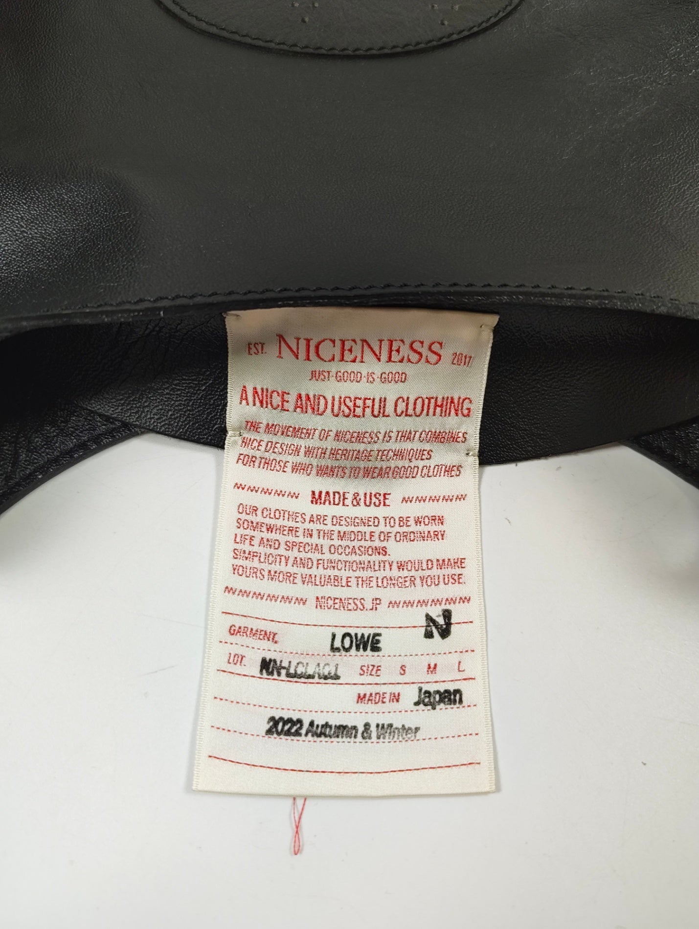 NICENESS / 「LOWE」 ロウホースレザーNNショルダーバッグ タグ付
