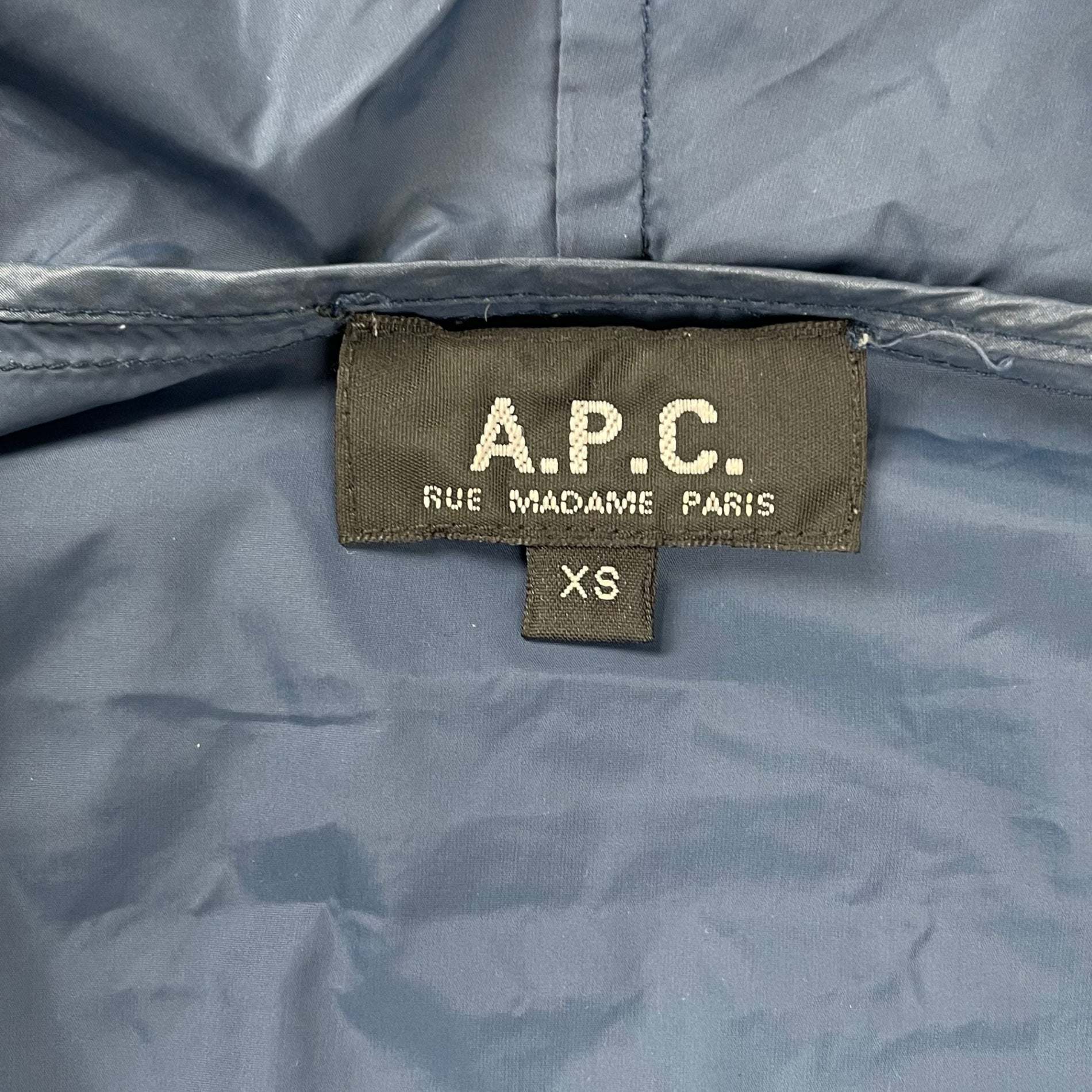 A.P.C アーペーセー / ナイロンアノラックパーカー ネイビー SIZE：XS