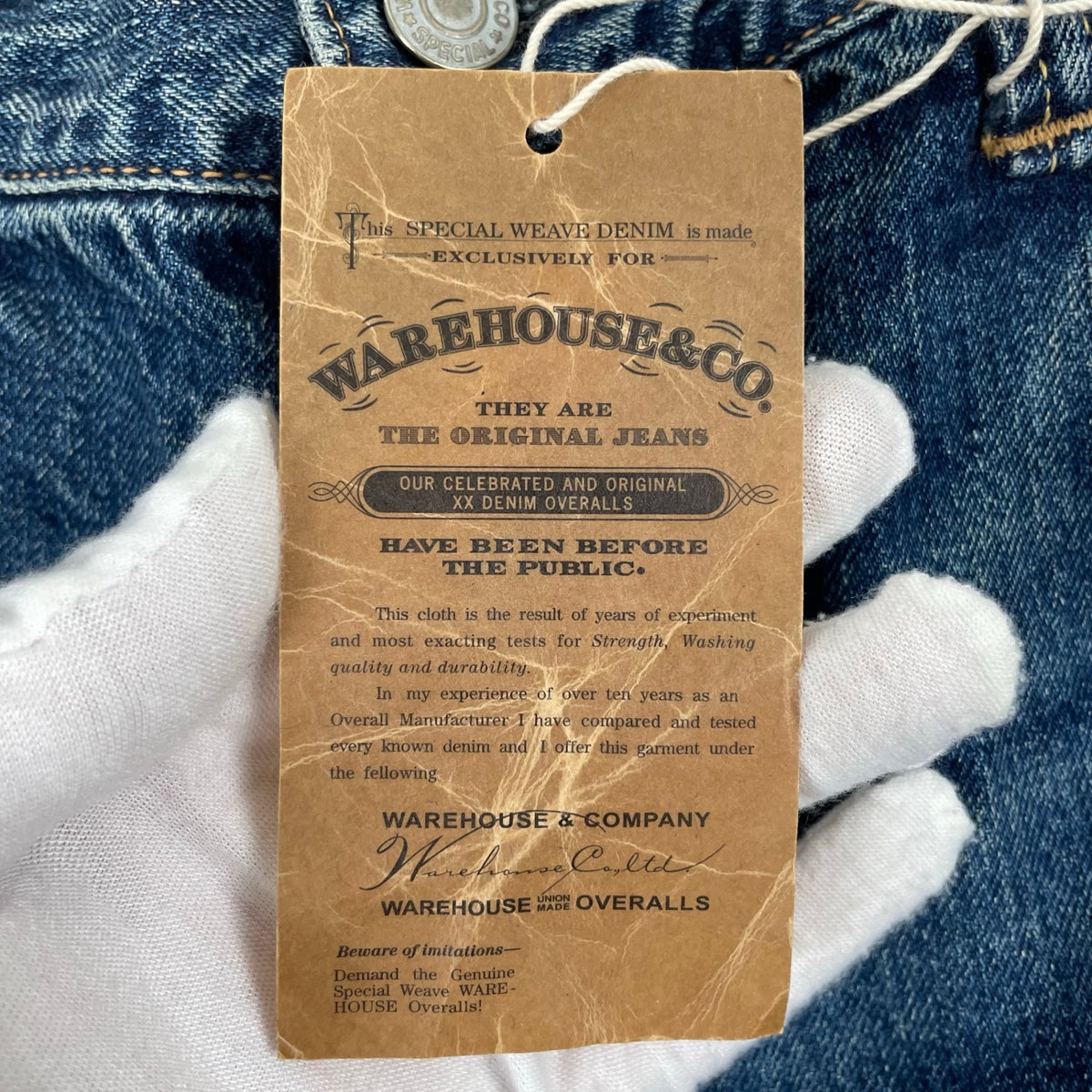 WAREHOUSE & Co. × BEAMS PLUS / 1001xx デニムパンツ 2nd hand セコハン タグ付 SIZE:38