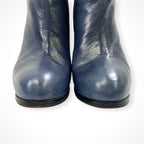 FABIO RUSCONI / レザーサイドジップショートブーツ 参考定価：50,000程度 SIZE:38