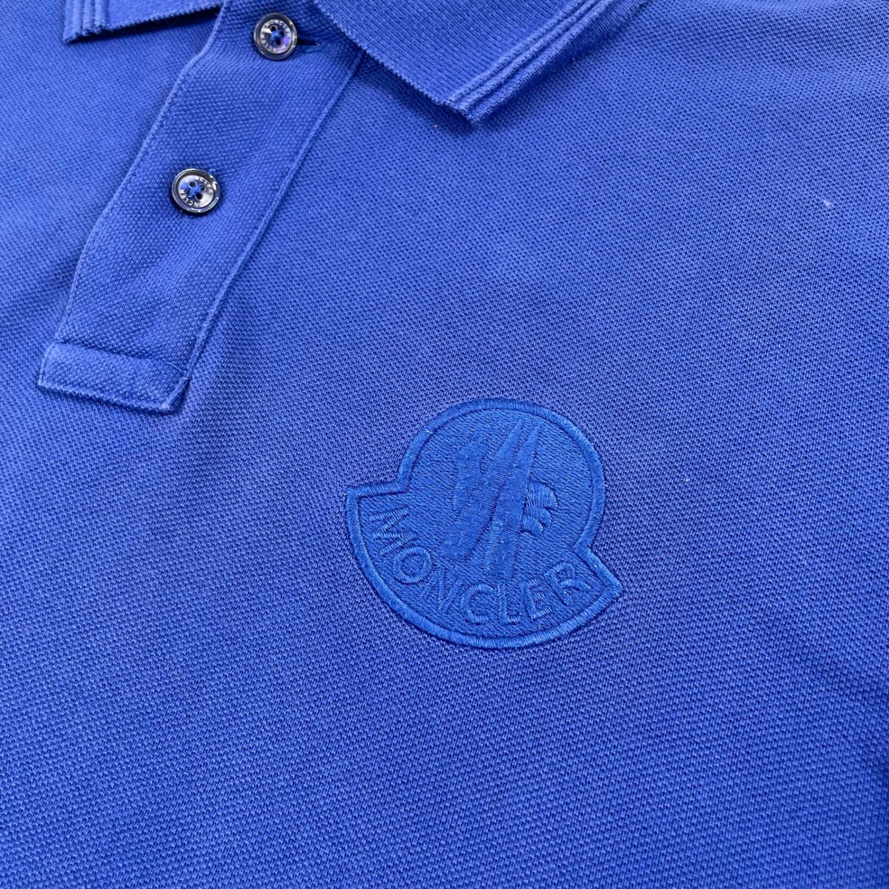 MONCLER / ワッペンポロシャツ ブルー SIZE：L – BAUM store
