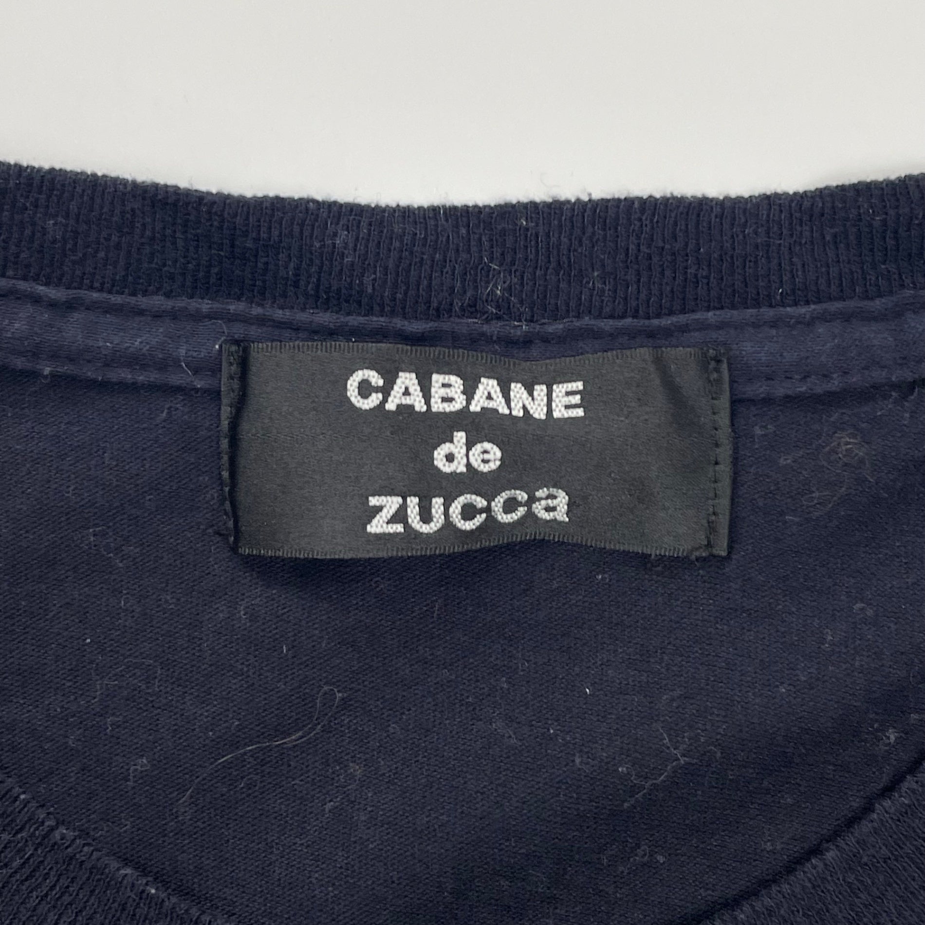 CABANE de ZUCCA カバン ド ズッカ / シームデザイン 長袖Tシャツ ネイビー SIZE：M