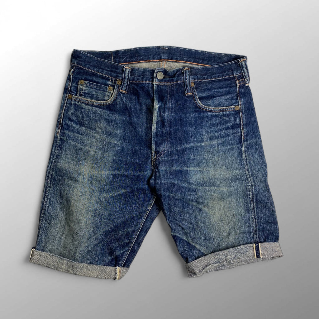 FULLCOUNT フルカウント / 1108 旧モデル カットオフ デニムハーフパンツ 赤耳 ポケットステッチ仕様 SIZE:W31