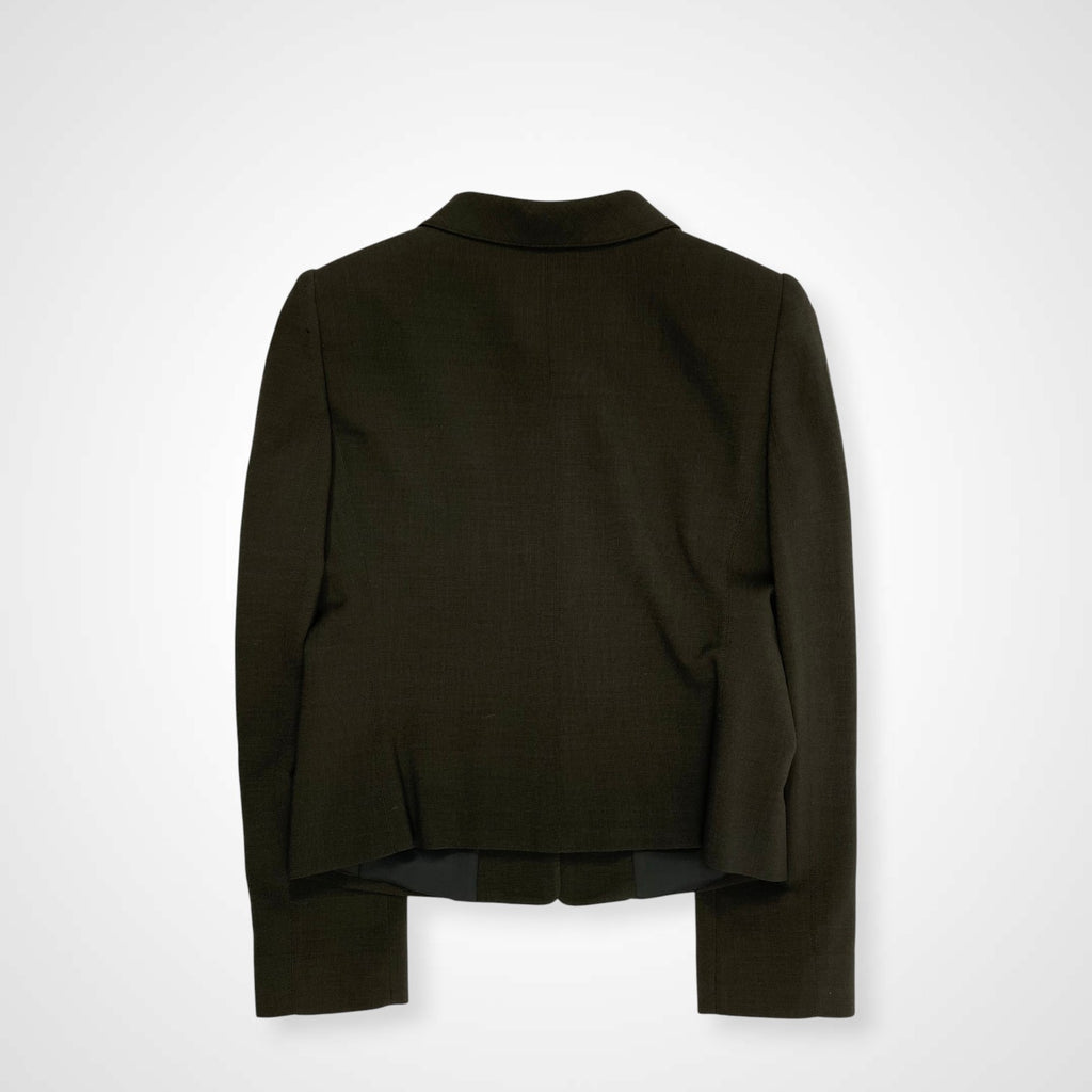 ARMANI COLLEZIONI アルマーニ コレッツォーニ / デザインコンパクトジャケット イタリア製 SIZE:40