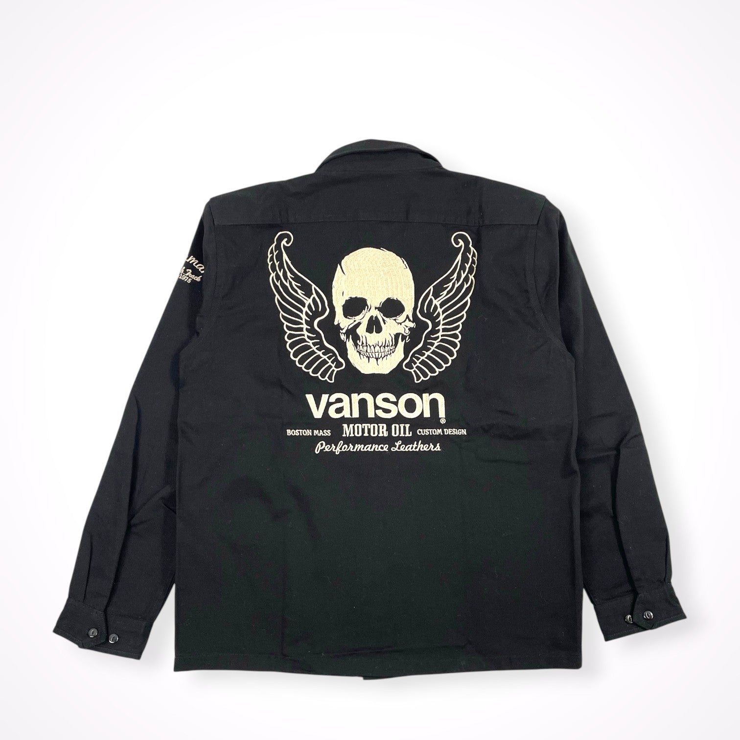 vanson / スカルミリタリーシャツ 未使用品 SIZE:L
