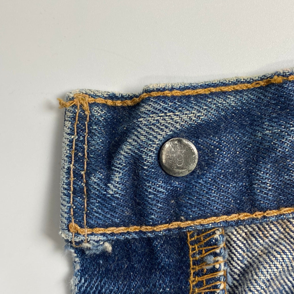 60s Levi's リーバイス / 501 BIG E カットオフ ハーフパンツ イエローステッチ 赤耳 SIZE：W79