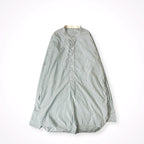 EURO VINTAGE / 40sフレンチドレスグランパシャツ マチ付 SIZE:16 1/2(L程度)