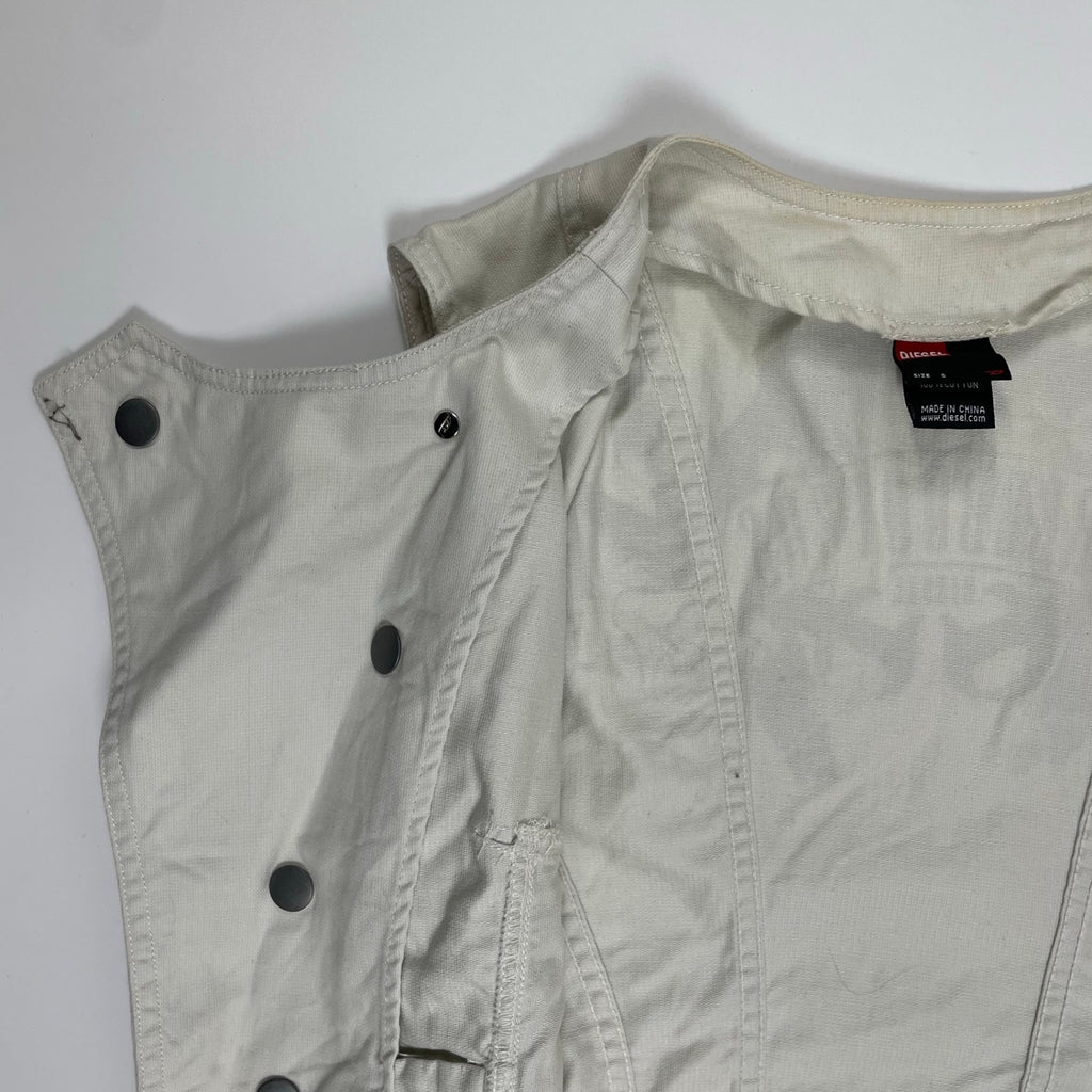 DIESEL ディーゼル / 00sギミックデザインベスト イーグルプリント Y2K  SIZE:S