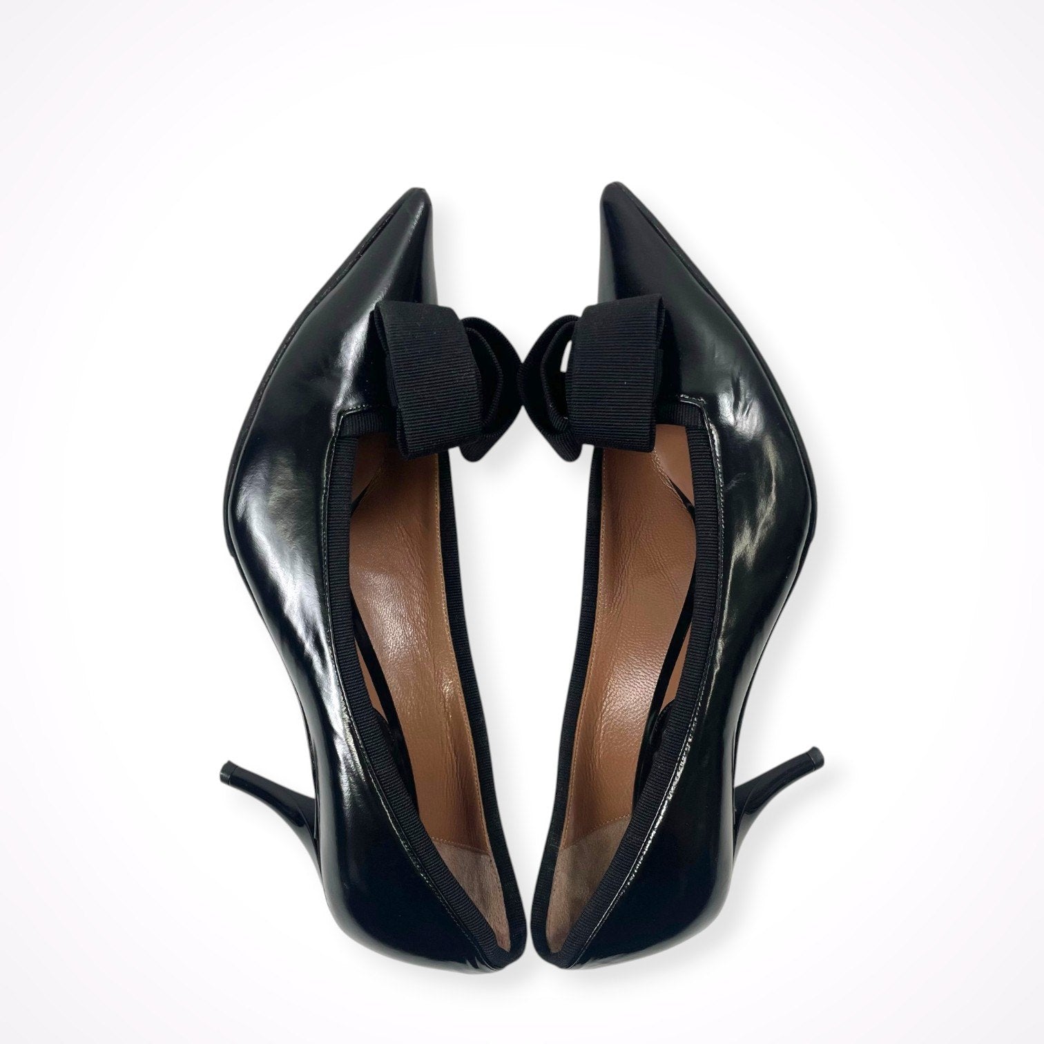 GIORGIO ARMANI / デザインヒールパンプス 参考定価：120,000程度 SIZE:37 1/2
