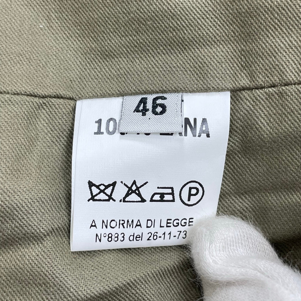 UMIT BENAN ウミットベナン / 強縮ウールサファリベスト カーキ イタリア製 参考定価：50,000程度 SIZE：46