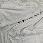 90s ck CALVIN KLEIN jeans カルバンクライン ジーンズ / CKロゴ ヴィンテージ 長袖Tシャツ ユニセックス ホワイト SIZE:M程度