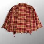 70s VINTAGE WASHINGTON DEE CEE ワシントンディーシー / ヴィンテージフリンジチェックシャツ USA製 SIZE:L程度
