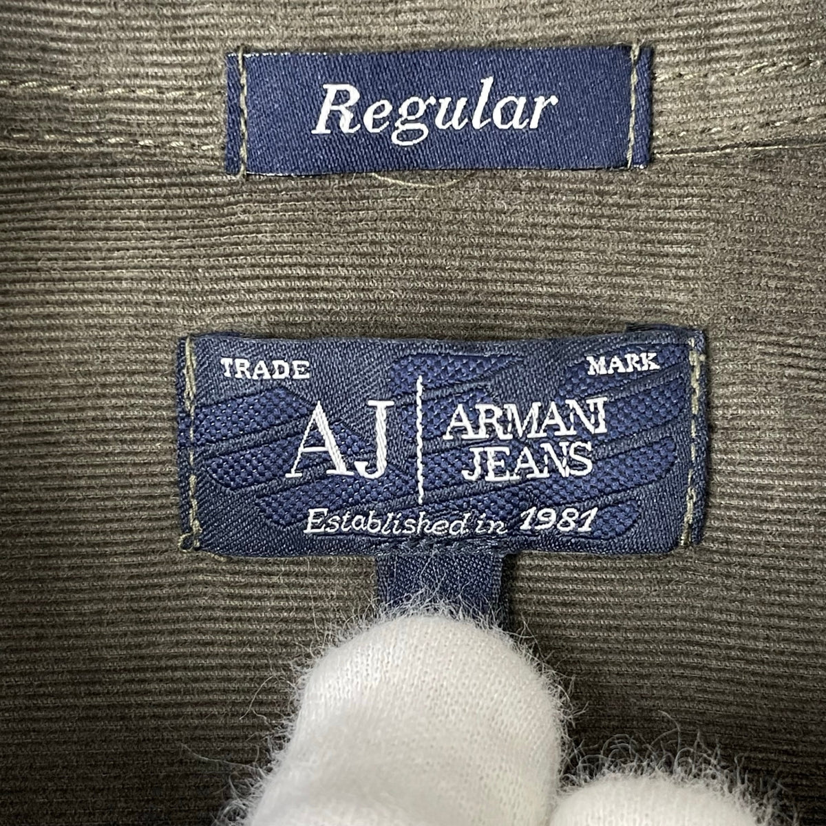 ARMANI JEANS / OLDコットンコーデュロイシャツ 参考定価：30,000程度 SIZE:S