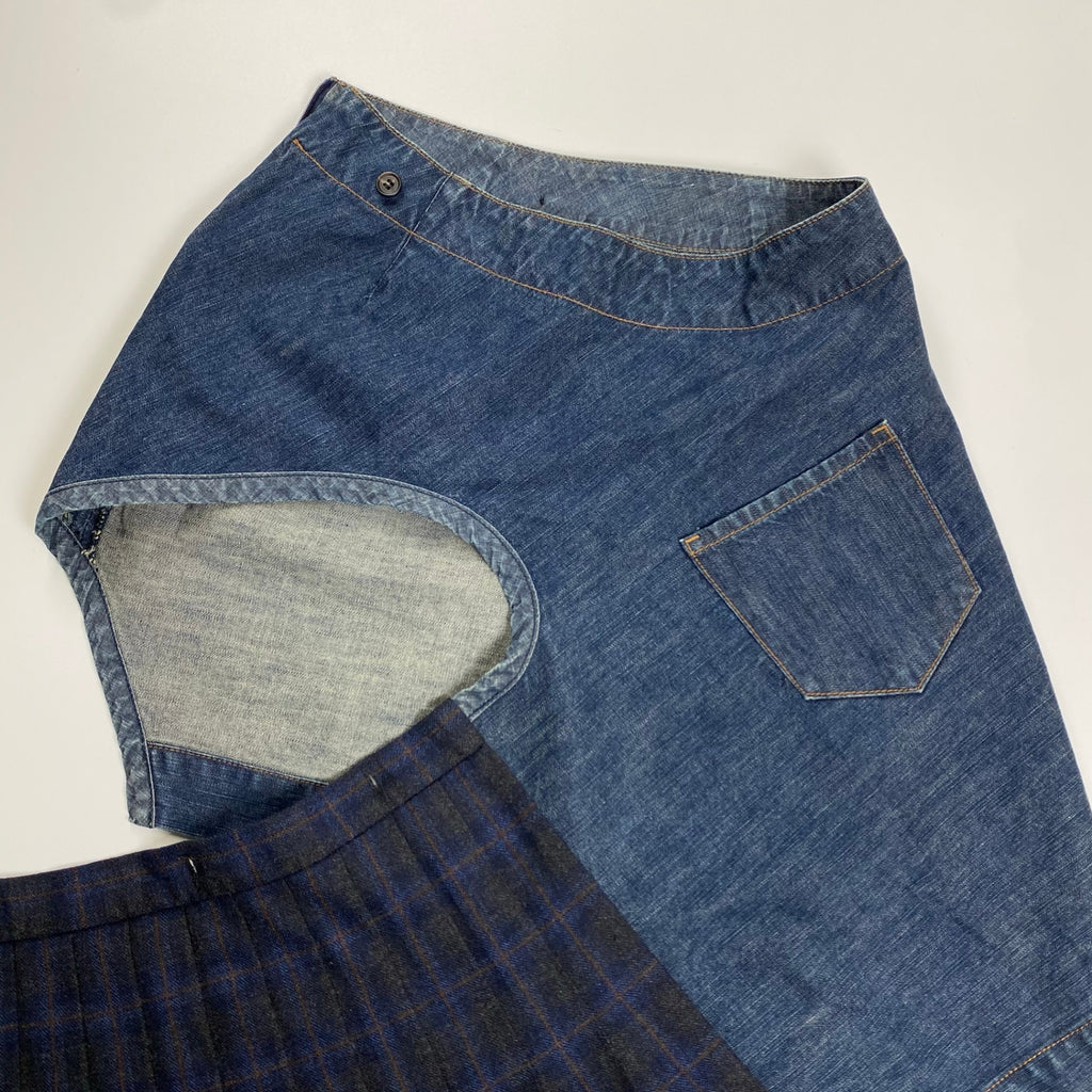 MARIOS マリオス / 変形 ラップスカート デニムレイヤード SIZE：S