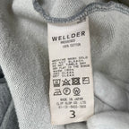 WELLDER ウェルダー / Flutter Tail Buck Side Tucked Crewneck グレー 参考定価：16,000+tax SIZE:3