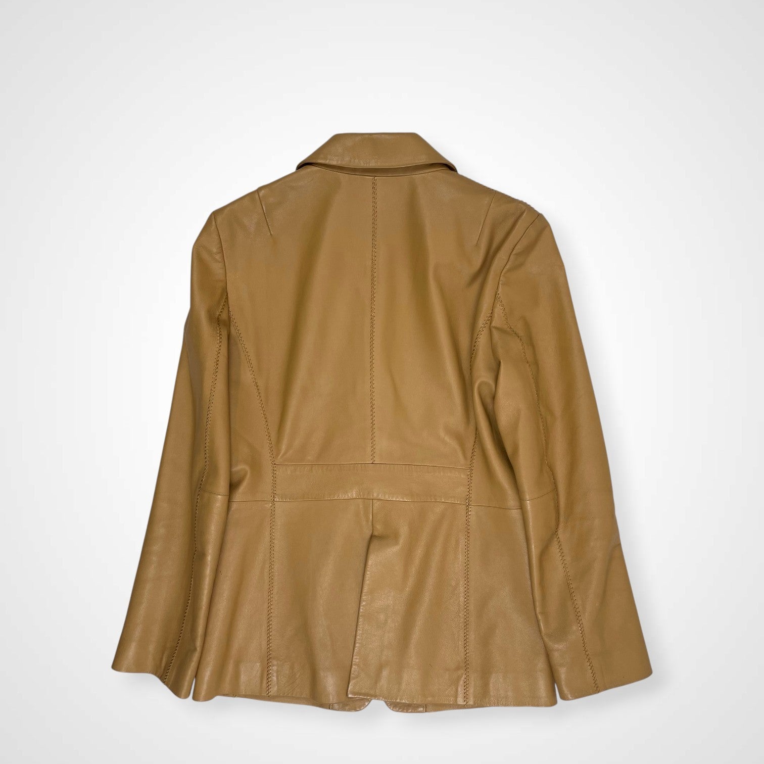 COMME CA コムサ / VINTAGE シームデザイン ラムレザージャケット SIZE:9