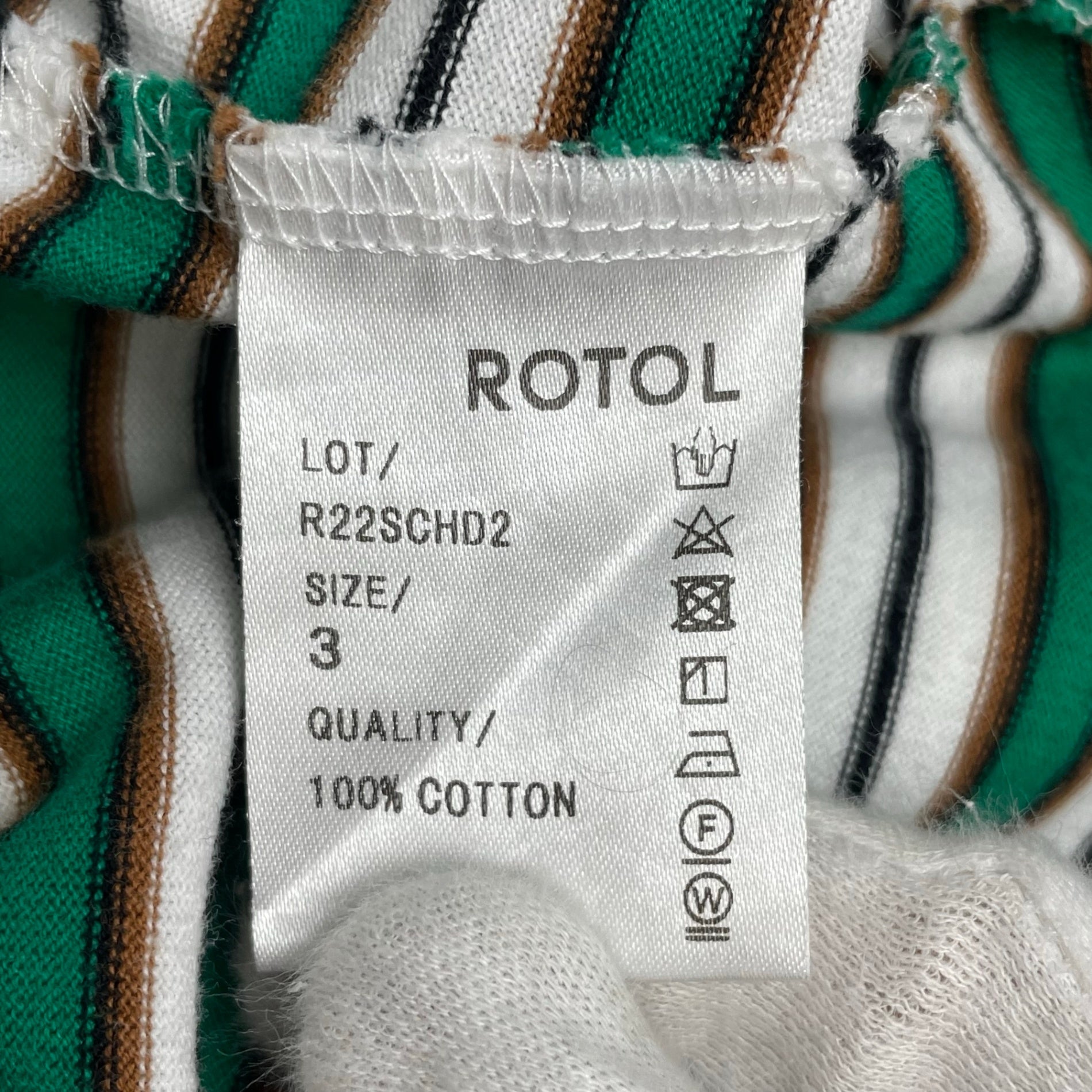 ROTOL ロトル / TWIST TEE – BORDER ボーダーTシャツ 参考定価：13,000+tax SIZE:3