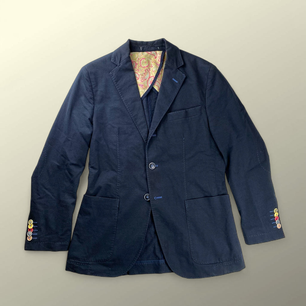 MANUEL RITZ マニュエル リッツ / ステッチ エルボーパッチ ジャケット デザイン LEON 伊勢丹取り扱い SIZE:46