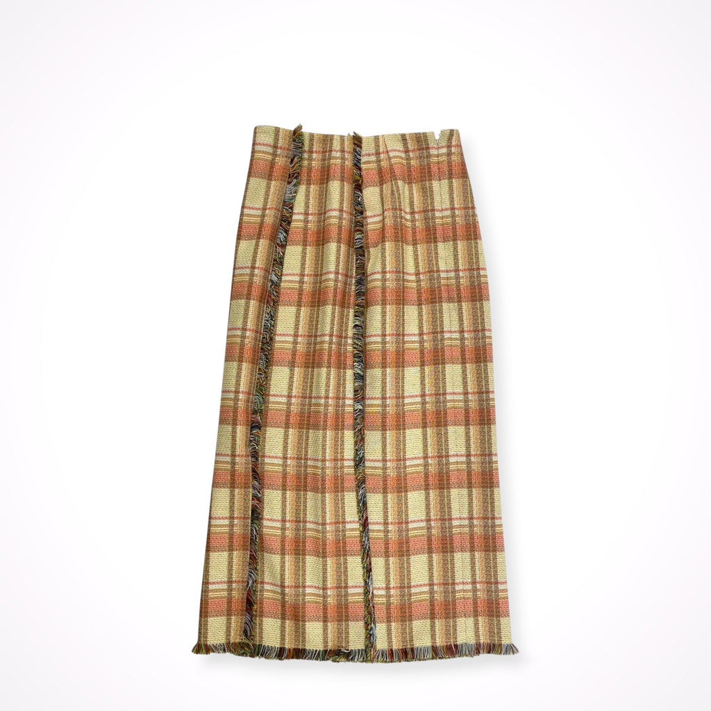 IENA / ゴブラン チェックフリンジスカート 参考定価：22,000+tax SIZE：36