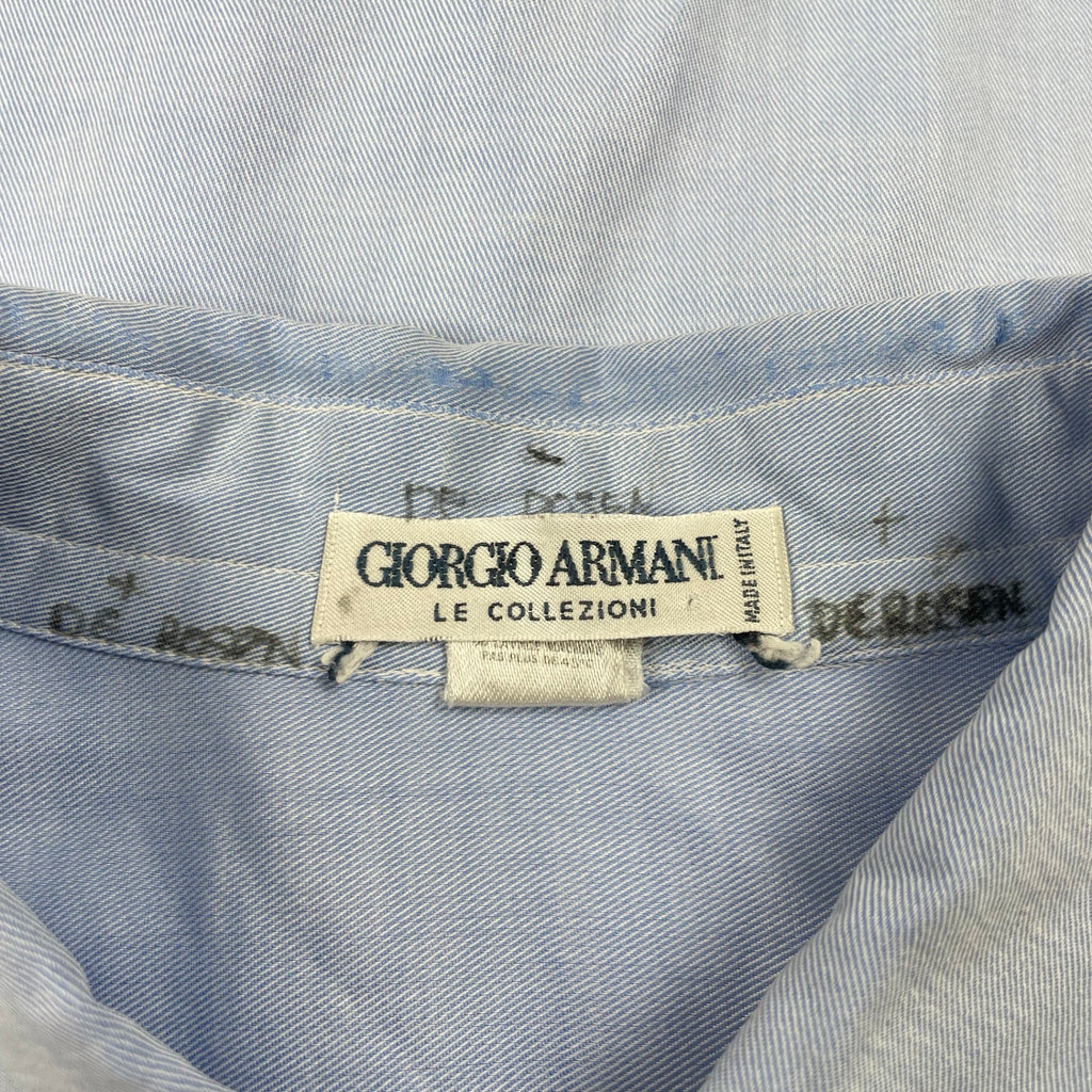 GIORGIO ARMANI LE COLLEZIONI ジョルジオアルマーニ / 80s ヴィンテージソリッドカラーシャツ SIZE：15 1/2