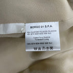 GIORGIO ARMANI / シルクMIX1Bフリルジャケット BORGO21製 参考定価：250,000程度 SIZE:38