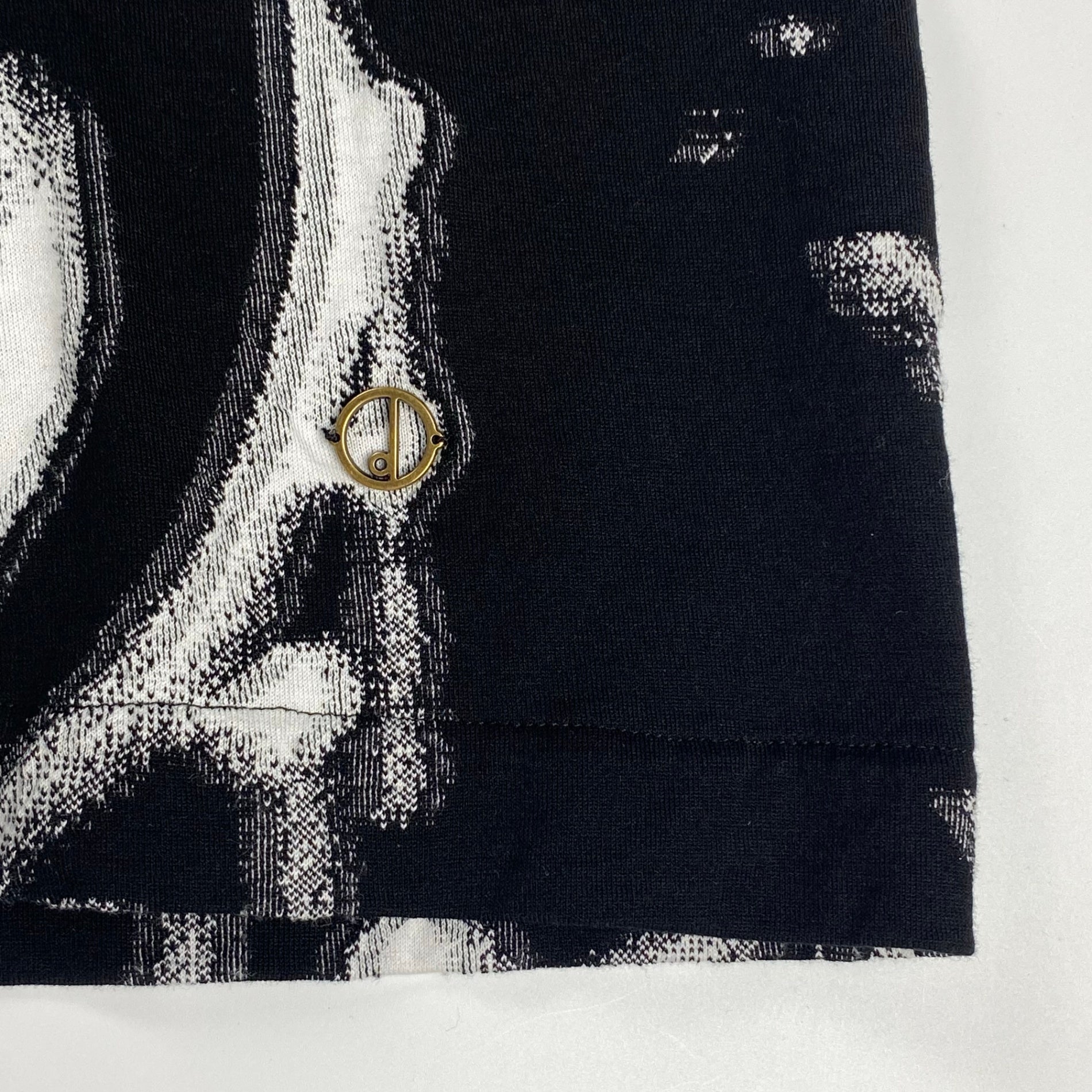 【極美品】 dunhill ダンヒル / GEAR ジャガード Tシャツ 総柄 Gear Short Sleeve T-Shirt 参考定価：60,000程度 SIZE:L