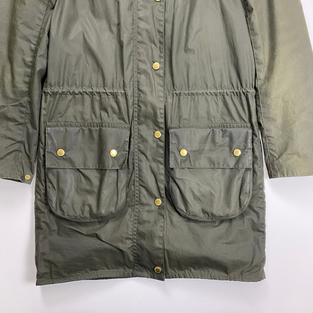 BARBOUR バブアー / LADIES WAX DURHAM オリーブ タータンチェック SIZE:38(M程度)