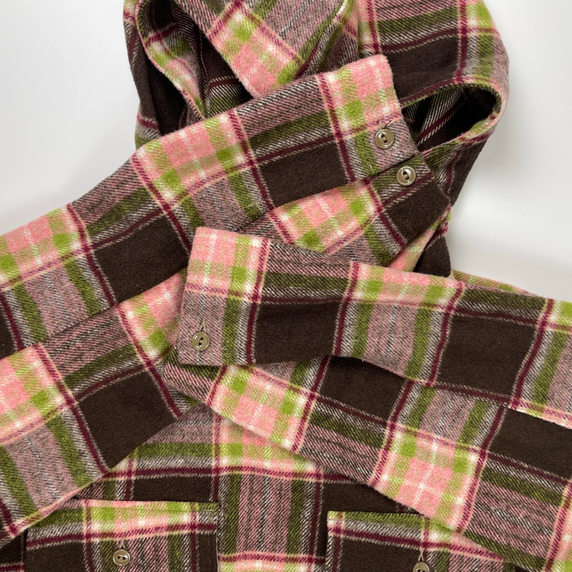 Engineered Garments エンジニアードガーメンツ / CAGOULE SHIRT POLY WOOL PLAID 参考定価：43,000+tax SIZE:S(L程度)