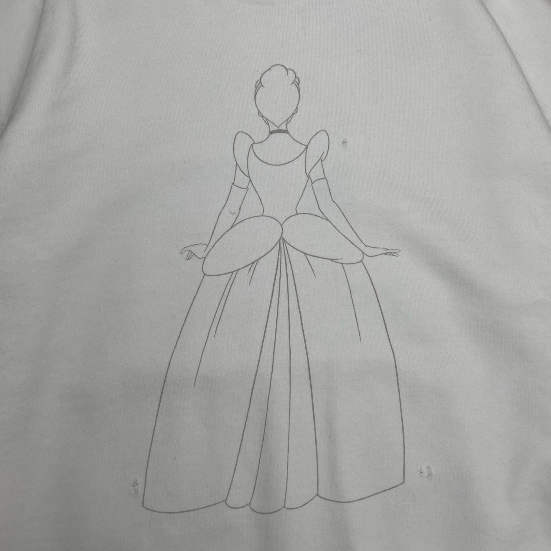 RON HERMAN × Disney ロンハーマン ディズニー / SWEAT PULL OVER "Cinderella" スウェット シンデレラ ホワイト SIZE:S