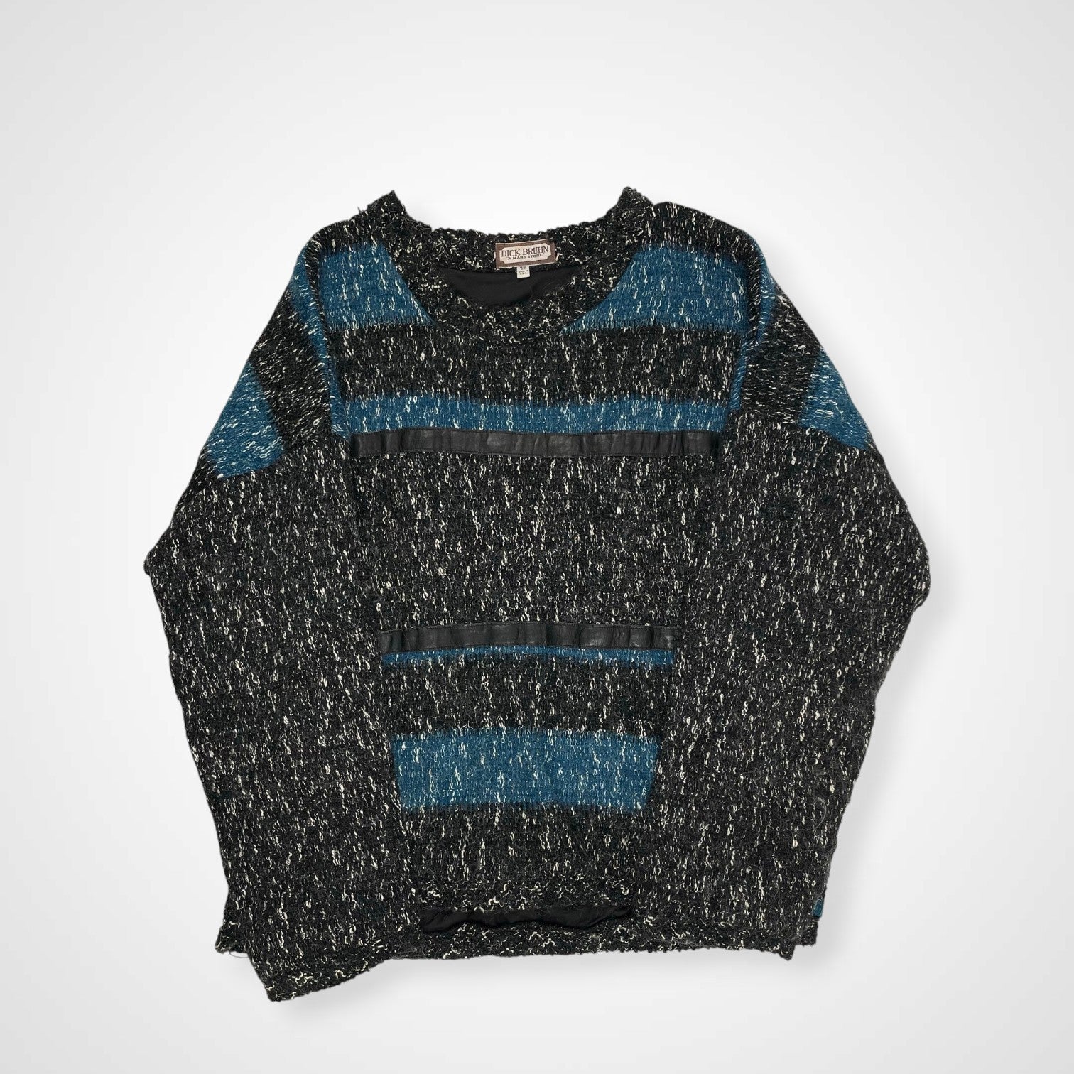 VINTAGE / US製レザー切替ニット SIZE：2X