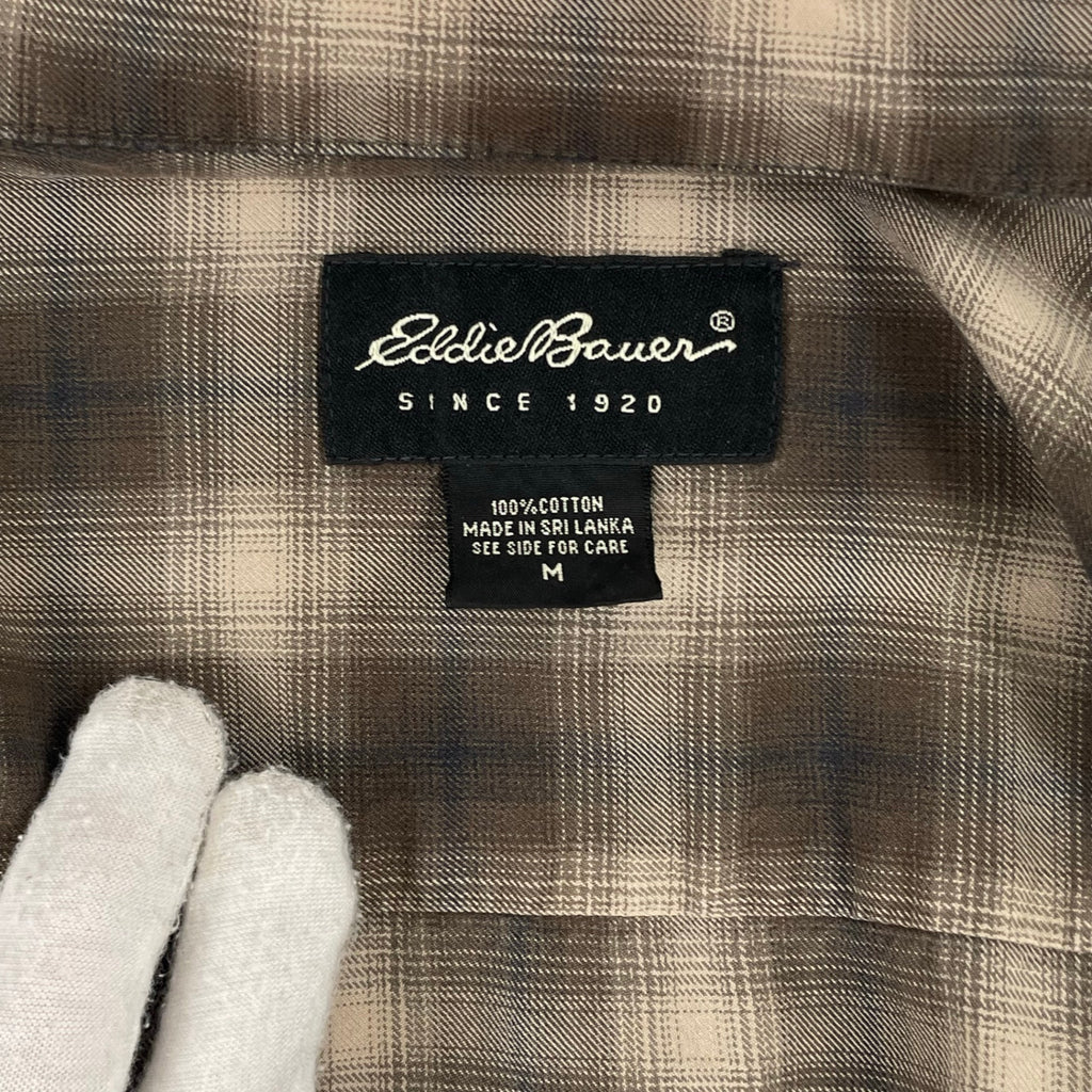 Eddie Bauer / シャドーチェックコットンシャツ SIZE:M