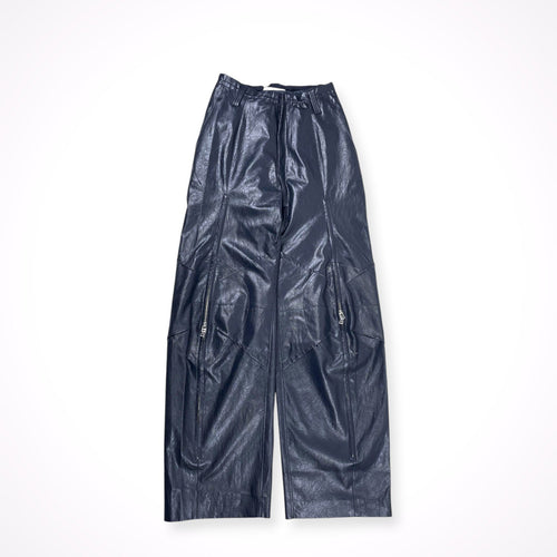 YOHEI OHNO ヨウヘイ オオノ / Faux Leather Biker Trousers 参考定価：58,000+tax SIZE:38