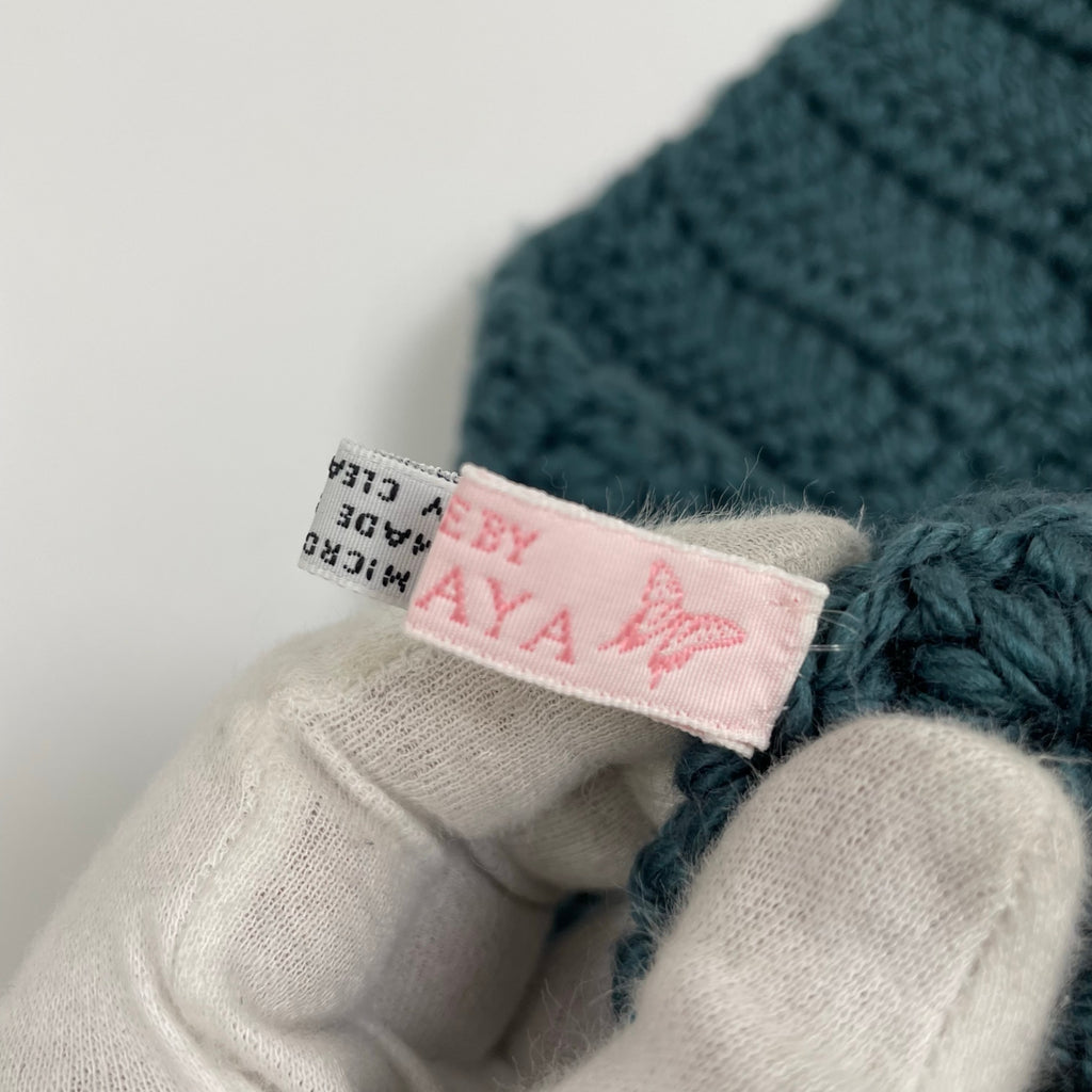 DOMAKAYA ドマカヤ / ロングイヤーハンドニット帽 イギリス製