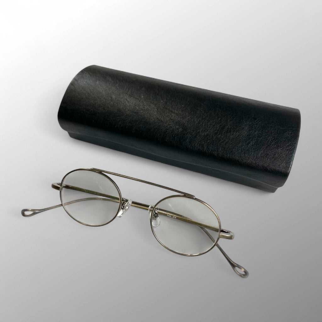 金子眼鏡 × 井戸多美男 【手造】シリーズ / サンプラチナ バーブリッジ 度なしクリアレンズ 参考定価：52,000+tax
