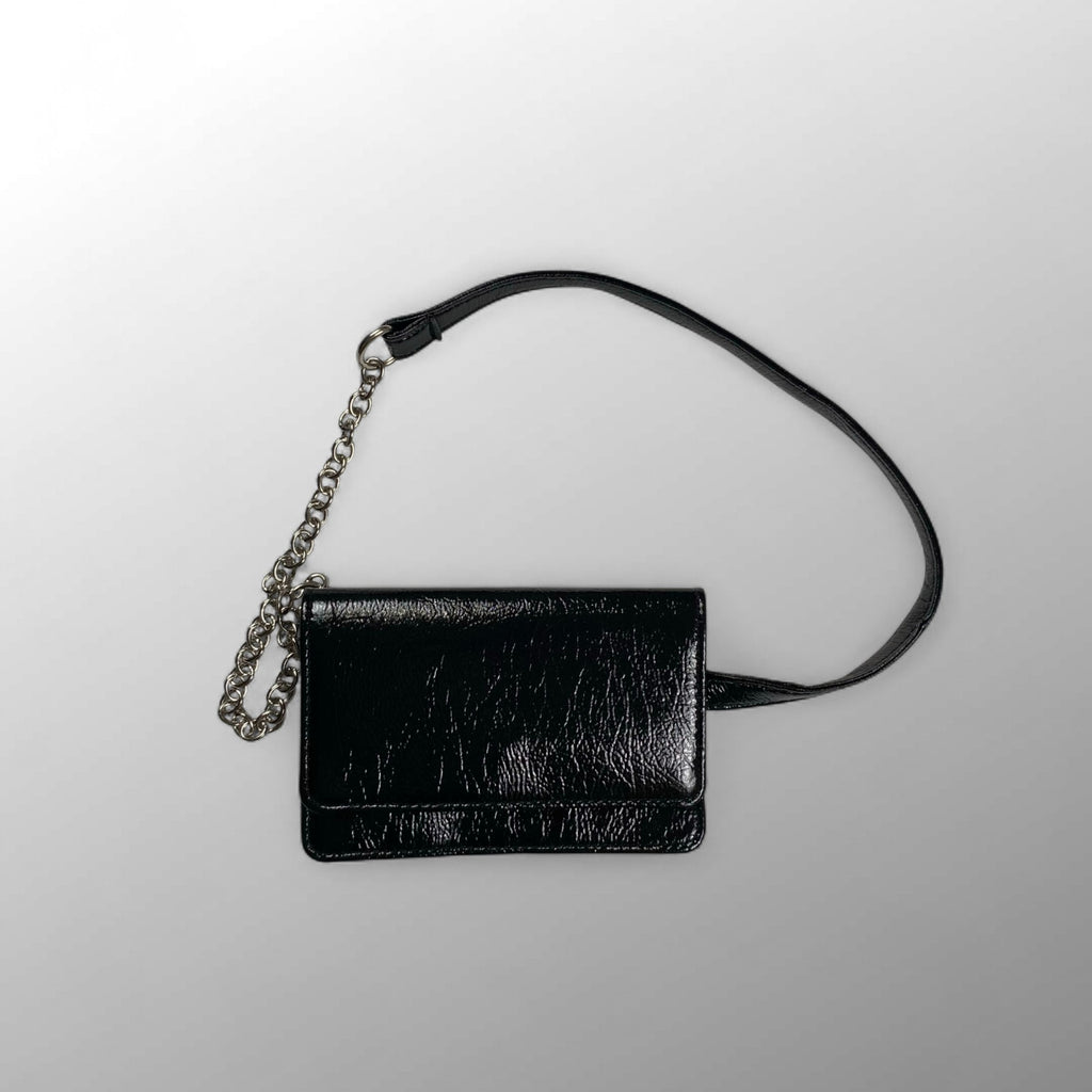 the Virgins ザ バージンズ / チェーンデザインウエストポーチ ボディバッグ ブラック